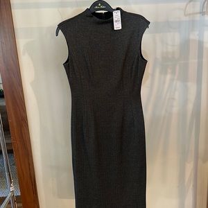 New with tags, size 2, sleeveless gray Brooks Brothers shift dress